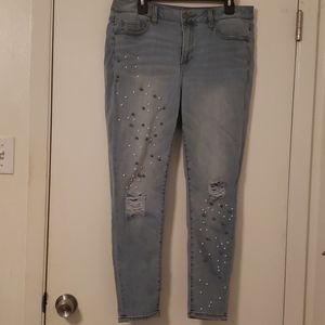 Lane Bryant embellished jeans